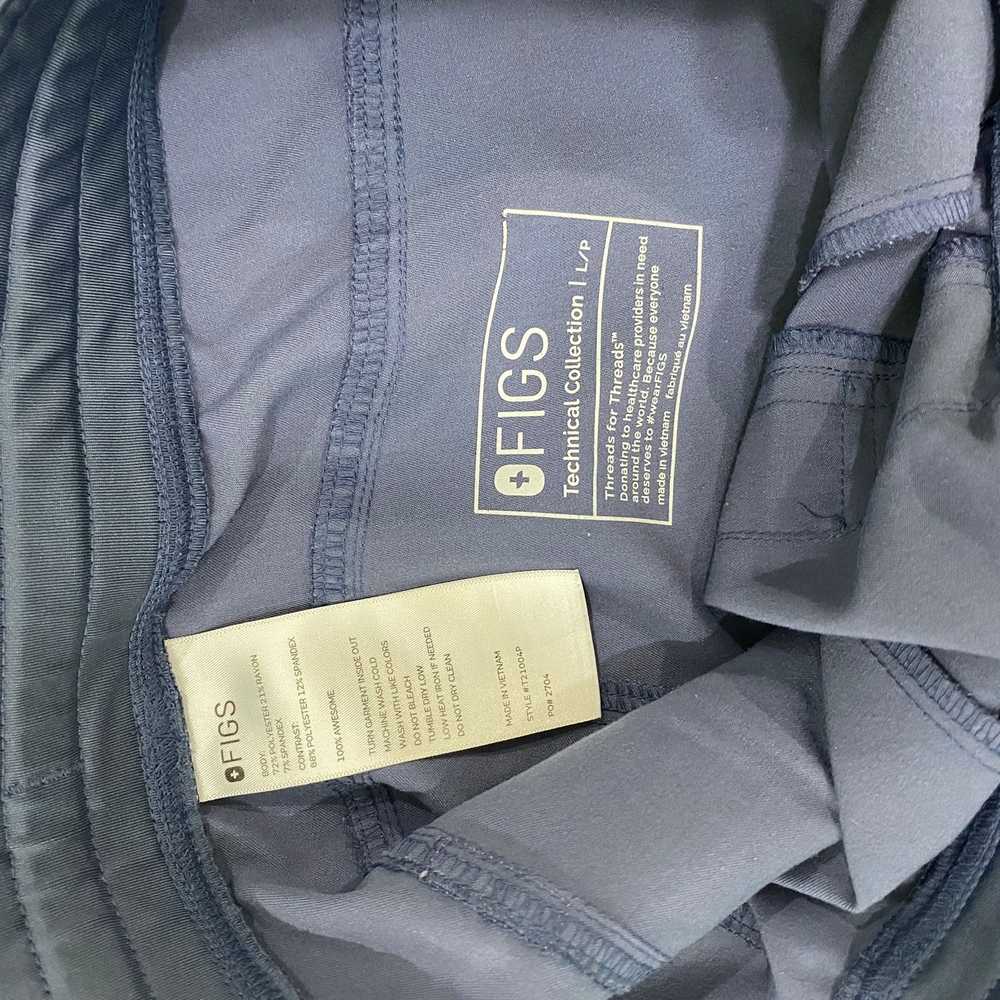 Figs Scrub Pants Space Navy L/P - Picture 2 of 2